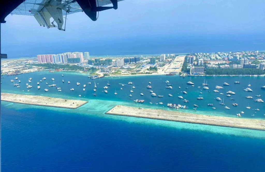 Hulhumalé aus der Luft