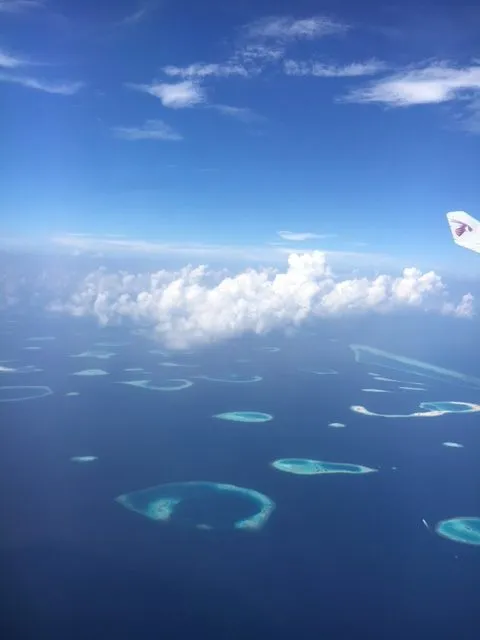 Anflug auf die Malediven