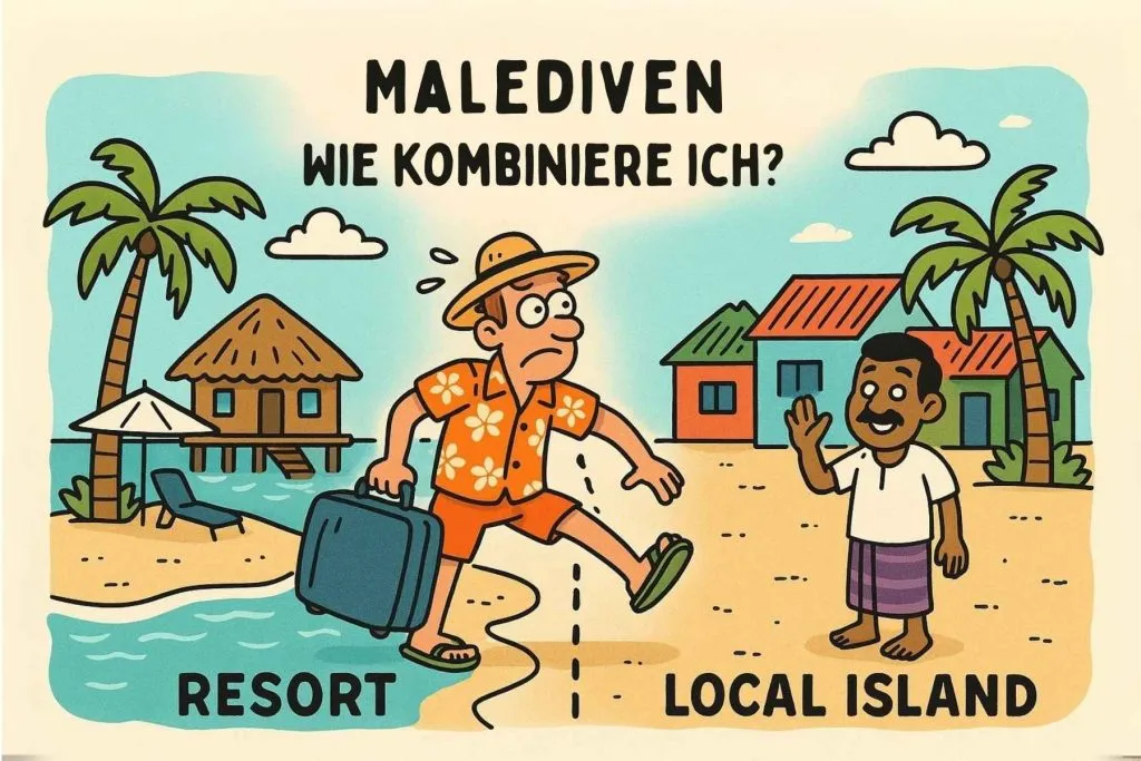 Kombination aus Local Island und Resort auf den Malediven