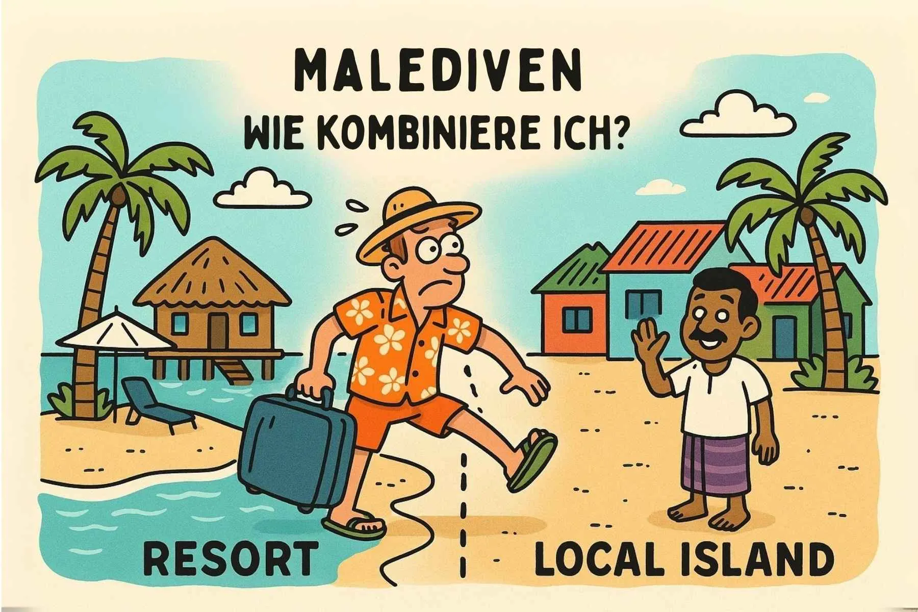 Resort und Guesthouse auf den Malediven kombinieren